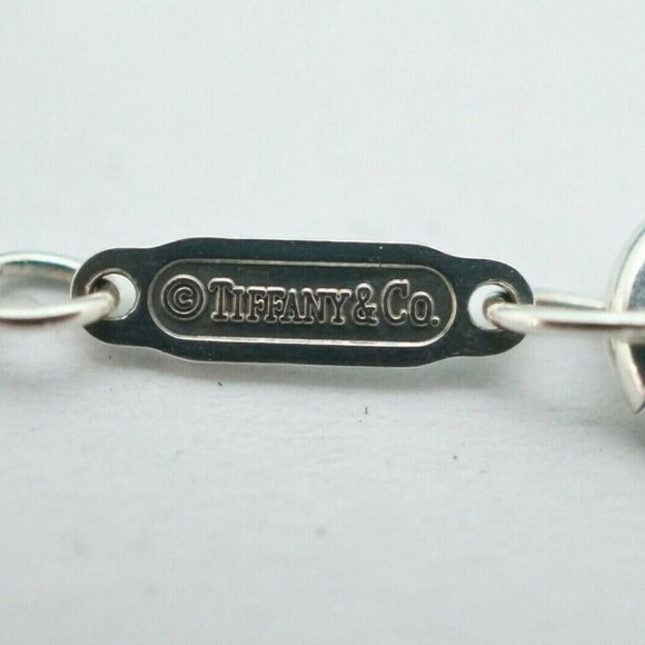 LIKE NEW!! Tiffany & Co. Sterling Silver Triple circle Drop Necklace - Picture 3 of 4